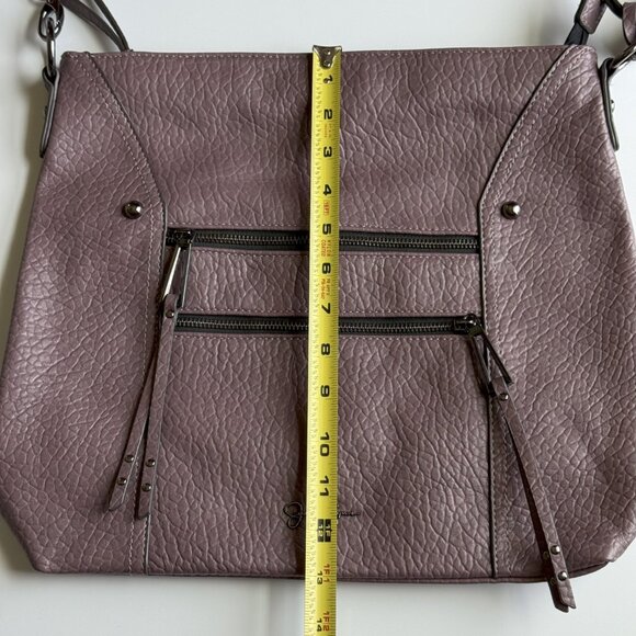 Jessica Simpson Lavender Leather Shoulder Handbag - Picture 11 of 12